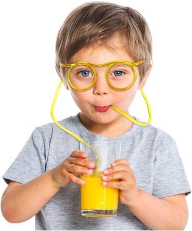 8 Pcs Funny Soft Glass Straws Beverage Tubes Birthday Holiday Party Accessories Plastic Straws for Kids Gift Glasses Straws for Kids - Buy Online on GoSupps.com