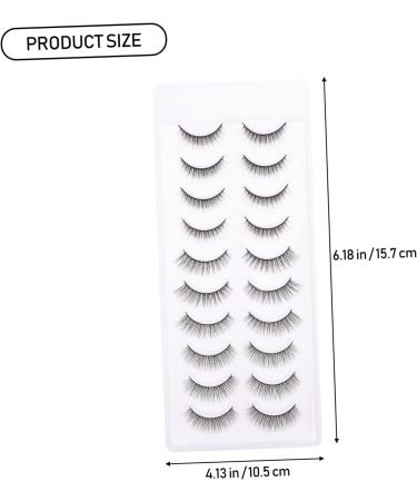 POPETPOP 10 Pairs Fake Eyelashes False Lashes False Eyelash Cosplay Lashes Stage Eyelash Dense Eyelashes Cosplay Performance Eyelash Full Eye Eyelashes Natural 3d Chemical Fiber Extend - Buy Online on GoSupps.com