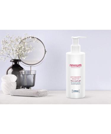 Revium Rosacea Anti-Redness Cleanser Sensitive Face Wash Gel or Coupreose Skin Prone to Erythema with 1-MNA Molecule Chlorella Vulgaris Green Algae Extract Acerola Friut Soap Product 200ml ANTI-REDNESS SENSITIVE FACE WASH GEL - Buy Online on GoSupps.com