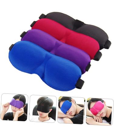Healvian 4pcs Blackout Sleep Mask - Night Eye Blindfold for Deep Sleep - Soft Sponge Eye Patches - Three-Dimensional Design for Comfort - Ideal for Travel & Children - Buy Online on GoSupps.com