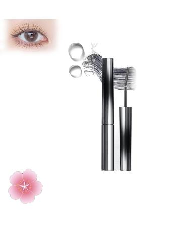 Blauza Iron Wand Mascara Iron Curling Mascara Non-smudging Mascara Metal Curling Iron Mascara Black Waterproof Long Lasting Curling Curling Mascara for Straight Lashes 3D Curling Eyelash (#04)