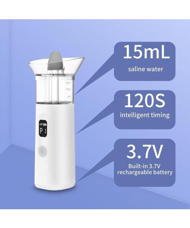 Neti Pot Sinus Rinse Bottle Portable Electric Nasal Irrigator Sinus Rinse Kit with 3 Modes 120S Intelligent Timing 15ml Water Tank Wastewater Auto-Recycling for Sinusitis Sneezing Allergic Rhin - Buy Online on GoSupps.com