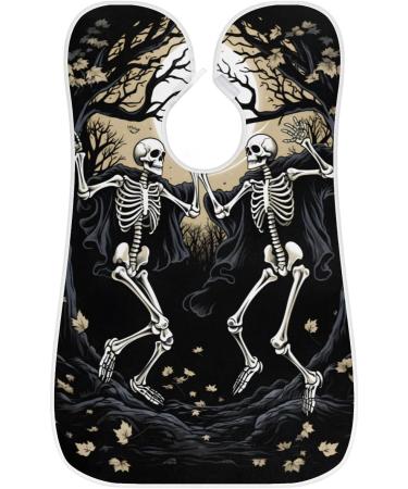 Buy Halloween Forest Skeleton Beard Bib Apron Best Beard Hair Catcher for Men | Perfect Gift for Dad & Husband | Shaving Bib with Suction Cups - Buy Online on GoSupps.com