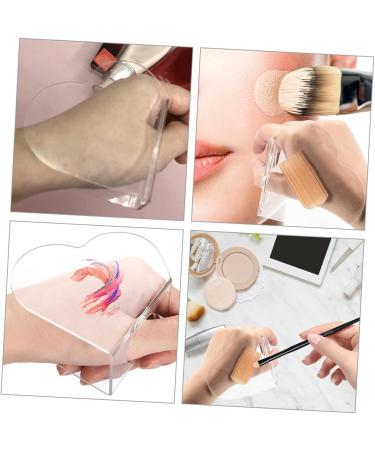 TEHAUX Acrylic Mixing Palette Set for Makeup & Nail Art | Foundation Blending & Polish Holder - Stainless Steel Cosmetic Mixing Plate - Buy Online on GoSupps.com