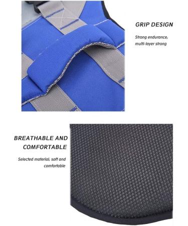 Hzqifei Reflective Life Jacket for Dogs - Luxurious Blue Swimming Vest for Small Medium & Large Dogs - XL Size - Buy Online on GoSupps.com