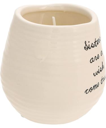 Shop Pavilion Gift Company Dandelion Sisters Yellow Ceramic Soy Candle | Serenity Scented | Perfect Gift Idea - Buy Online on GoSupps.com
