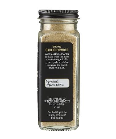 Watkins Gourmet Organic Garlic Powder - 3.1 oz Spice Jar | All-Natural Seasoning - Buy Online on GoSupps.com