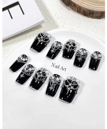 Luxurious Nail Art Pearls - 2 Boxes Mixed Sizes Rhinestones for Women's Nail Decoration - Buy Online on GoSupps.com