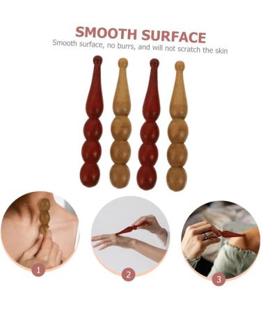 Ultechnovo 20 STK Pearl Massage Stick | Wooden Bodystick & Gua Sha Tool for Foot & Body Massage | Acupuncture Point Relief | Fragrant Wood Cosmetics - Buy Online on GoSupps.com