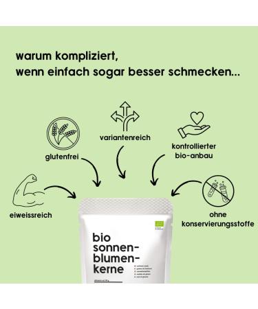 Buy Bio Sunflower Seeds 900g | Aromatic & Versatile for Cooking & Baking | Greenorganic Quality - Buy Online on GoSupps.com