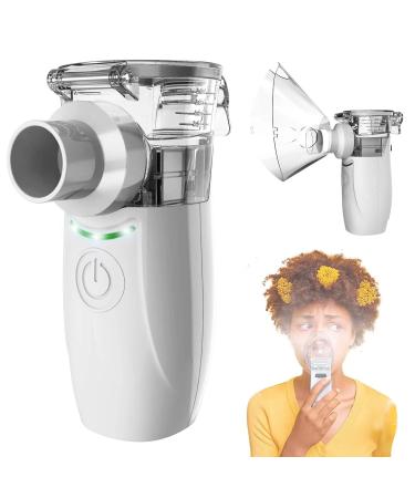 Portable Nebulizer Machine for Adults and Kids,Handheld Mesh Nebulizer with Mask Inhaler Mouthpiece for Breathing Treatment Suitable for Travel Home Daily use