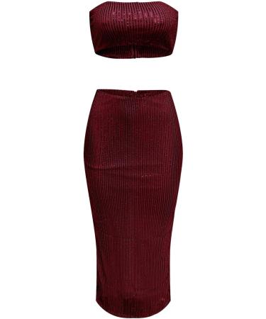 Buy Hanxiulin Ladies V Neck Party Dress | Glitter Bodycon & Cocktail Dress in Red - XXL | International Shipping Available - Buy Online on GoSupps.com