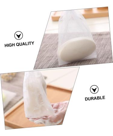 BELLIFFY 100 Pcs Soap Foam Net Foaming Nets Bar Soap Saver Pouch Foam Exfoliating White or - Buy Online on GoSupps.com