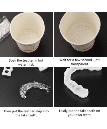 Buy Dazluxe Instant Veneers - 2 Pairs of Artificial Teeth for a Perfect Temporary Smile | Dentures & Covers for Bad Teeth - Unisex - Buy Online on GoSupps.com