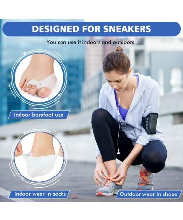 Gel Toe Separators Non-Slip | Bunion Corrector for Foot Pain Relief | Silicone Toe Spacers for Men & Women | Hammer Toe Straightener | Wear in Shoes - Buy Online on GoSupps.com