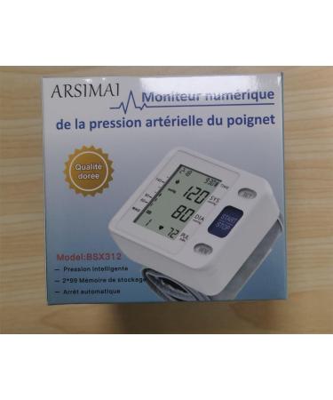 Automatic Wrist Blood Pressure Meter - Adjustable Cuff Irregular Heartbeat Detector 99 Memory Large LCD - Includes 2 AAA Batteries & Storage Bag | International Shipping - Buy Online on GoSupps.com