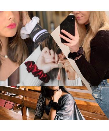 ZOSTLAND Hidden Pocket Velvet Scrunchie with Zipper - 3pcs Multicolour - Buy Online on GoSupps.com
