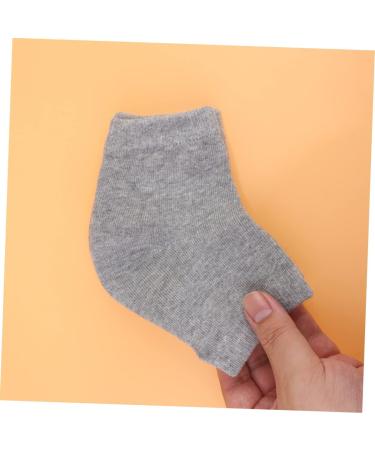Healeved 6 Pairs Moisturizing Gel Socks Heel Sleeves Protectors Anti-Crack Socks Toeless Spa Socks Foot Socks Crack Heel Socks Spa Gel Socks Men and Women Pink Ordinary Casual Socks - Buy Online on GoSupps.com