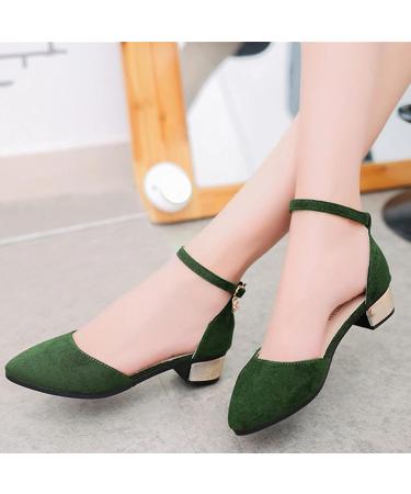 HSYHKDSY Women's Glitter Flat Sandals - Elegant Comfortable Summer Shoes - Green - Size 6 UK - Buy Online on GoSupps.com