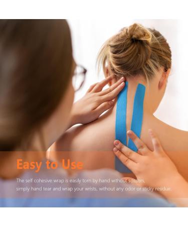 4 Rolls Kinesiology Tape Elastic Muscle Support Athletic Tape Sport Tape with Zig-Zag Edge for Easy Tearing Skin-Friendly Athletic Tape for Athletes Coaches Amateurs (Uncut 5cm x 5m) - Buy Online on GoSupps.com