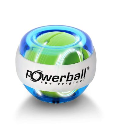 Powerball Lightning Blue gyroscopic hand trainer with blue light effect transparent blue the original from Kernpower - Buy Online on GoSupps.com