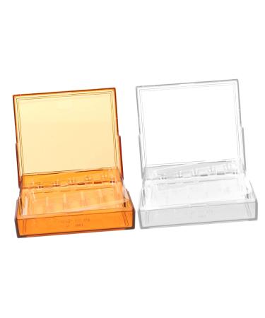 ULTECHNOVO 2pcs Box Light- Proof Injection Box Clinic Syringe Case Holder Injection Carrying Case Injector Storage Box Injectors Storage Box Plastic Storage Box Powder Plastic Vehicle Assorted Color 7.2X7.2X1.5cm