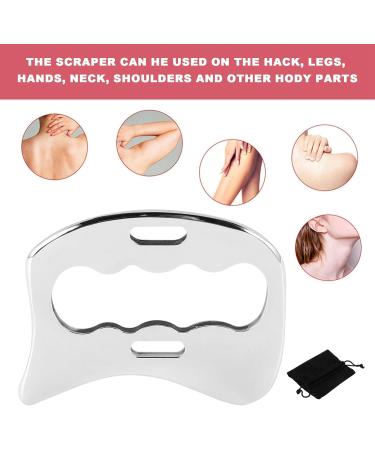 LYNNRICK Stainless Steel Guasha Massage Tool | IASTM Soft Tissue Scraping for Back & Legs - Buy Online on GoSupps.com