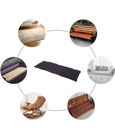 Thick Garden Bench Cushion 2 3 4 Seater Cotton Rectangle Seat Pad for Patio Furniture Chaise or Dining Lounge Seat Relaxer Bench Outdoor Indoor Use Brown Brown 170x48cm - Buy Online on GoSupps.com