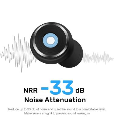 Buy Noise Cancelling Ear Plugs for Sleeping | Silicone Earplugs for Sleep Travel Concerts & Work | -33dB Ear Protection - Buy Online on GoSupps.com