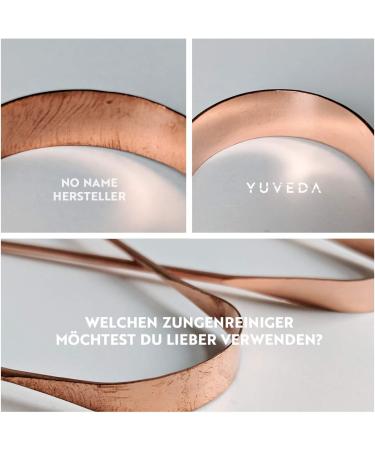 YUVEDA Ayurvedic Copper Tongue Cleaner - Combat Bad Breath & Enhance Oral Hygiene - Buy Online on GoSupps.com