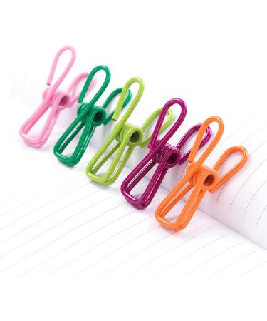 Stainless Steel Small Wire Tissue Clamps - 10 Pack Slip-Resistant & Windproof for Clothing Socks Scarves & Food Packaging - Buy Online on GoSupps.com