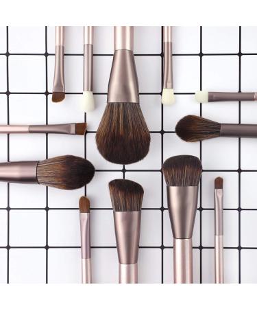 Rose Gold 12Pcs Makeup Brushes Set - Foundation, Powder, Eyeshadow, Concealers, Blush Face Make up Brushes Kit - Buy Online on GoSupps.com