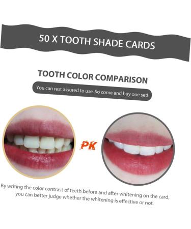 Hapinary Tooth Color Card 30-Count For Accurate Shade Matching | Teeth Whitening & Bleaching Guide - Buy Online on GoSupps.com