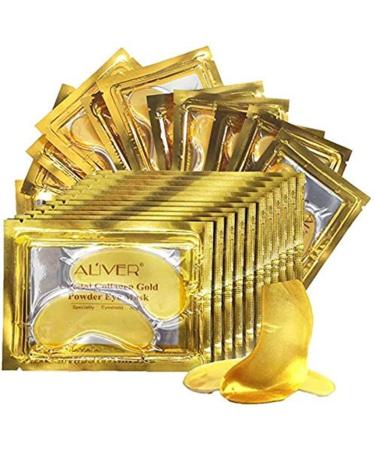 GNAPY 24K Gold Eye Treatment Mask Under Eye Patches Anti Aging Anti Wrinkle Eye Patches Moisturizing Mask for Puffy Eyes Dark Circles Hydrating Remove Eye Bags (25 Pairs) - Buy Online on GoSupps.com