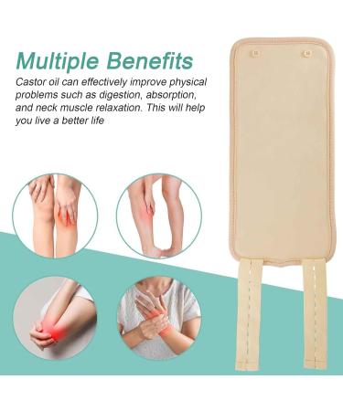 Buy SSKHE 4-Part Reusable Castor Oil Pack for Arthritis & Muscle Pain Relief - Soft Protective Waist Tape & Joint Care - Buy Online on GoSupps.com