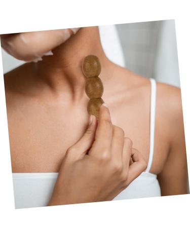 Partykindom 2-St Pearl Massage Stick | Calf Pain Relief | Thai Massage Tool | Wooden Fragrant Red Pear Manual Massage Device - Buy Online on GoSupps.com
