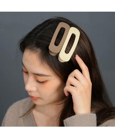 6 PCS Womens French Barrette Alligator Hair Claw Clips - Large Classic Multicolor Set - Buy Online on GoSupps.com