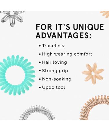 Invisibobble Nano Hair Gum Pretzels Brown - 3x Spiral Hair Ties for Women & Girls | Bun & Updo Hairstyles | Original Design from Munich - Buy Online on GoSupps.com