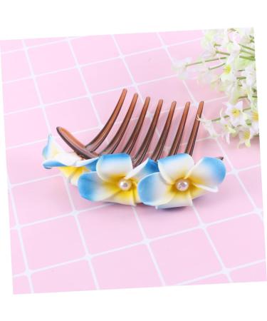 Angoily Bridal Hair Comb Bridal Hair Accessories Plumeria Flower Hair Side Comb Bridal Headdress Bride Insert Comb Hair Clip Hair Barrettes Women Hairpin French Hawaii Bridesmaid - Buy Online on GoSupps.com