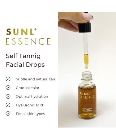 Sun lEssence Self-Tanning Concentrate | Streak-Free Face Tanning Drops for Medium/Dark Skin - Easily Blend with Moisturizer - Buy Online on GoSupps.com