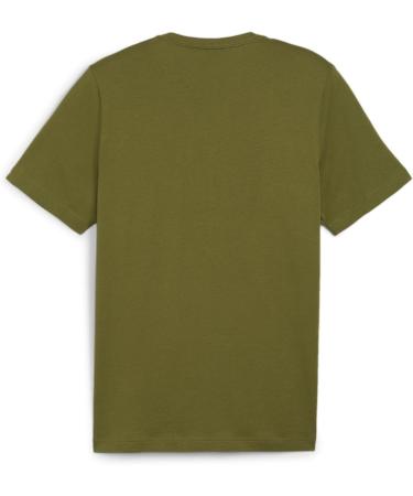 PUMA Men's ESS Logo Tee - Olive Green T-Shirt (1 Pack) | Shop Internationally - Buy Online on GoSupps.com