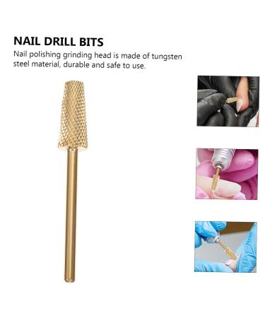 BELLIFFY Nail Polisher Nail Art Nail Gel Drill Bit Manicure Drill Bits Manicure Nail Grinding Tools Manicure Tools Nail File Head Pedicure Tools Nail Polishing Heads Nail Bit Tungsten Steel - Buy Online on GoSupps.com