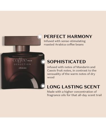 Coffee Man Seduction Eau de Toilette Long Lasting Cologne for Men Fresh Wood Fragrance 3.4 Ounce Fresh 3.4 Fl Oz (Pack of 1) - Buy Online on GoSupps.com