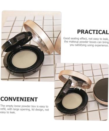 Didiseaon Box makeup powder powder travel makeup container cosmetic liquid foundation dispenser container abs cosmetic empty jar blush empty box sponge makeup powder container Body - Buy Online on GoSupps.com