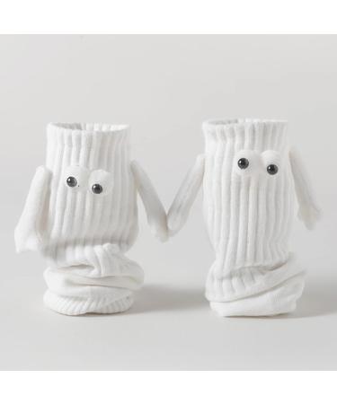 Couple Holding Hands Magnetic Suction 3D Doll Socks - Funny Unisex Couple Socks (2pcs Black) - Buy Online on GoSupps.com