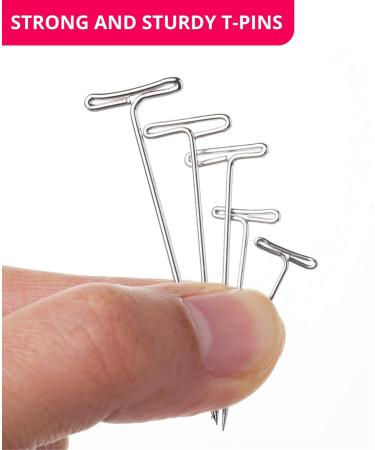 Mr. Pen- T Pins 220 Pack Assorted Sizes T-Pins T Pins for Blocking Knitting Wig Pins T Pins for Wigs Wig Pins for Foam Head T Pins for Sewing Wig T Pins Blocking Pins T Pins for Office Wall - Buy Online on GoSupps.com