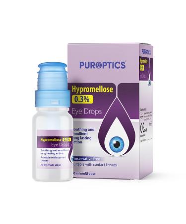 Puroptics HPMC 0.3% Preservative Free Eye Drops for Dry Eyes - Itchy Eye Drops Treatment to Refresh and Relieve Tired & Dry Eyes | Lubricating Eye Drops for Irritated Itchy Dry Eyes (1)