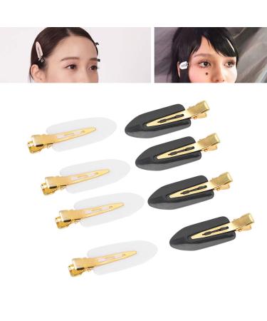 12 seamless hair clip hair pony clip without wrinkling no bending for hair styling make -up 2 colors for make -up hair styling face laundering