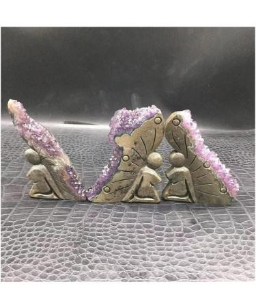 Amethyst Stone Natural Uruguay Amethyst ClusterButterfly Fairy Specimen 1Pc ningxiao - Buy Online on GoSupps.com