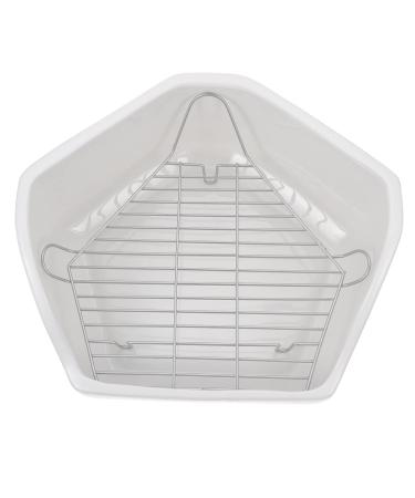 SEWOART Rabbit Toilet Guinea Pig Potty Trainer Pet Toilet Supply Bunny Restroom Bunny Toilet Ceramics White